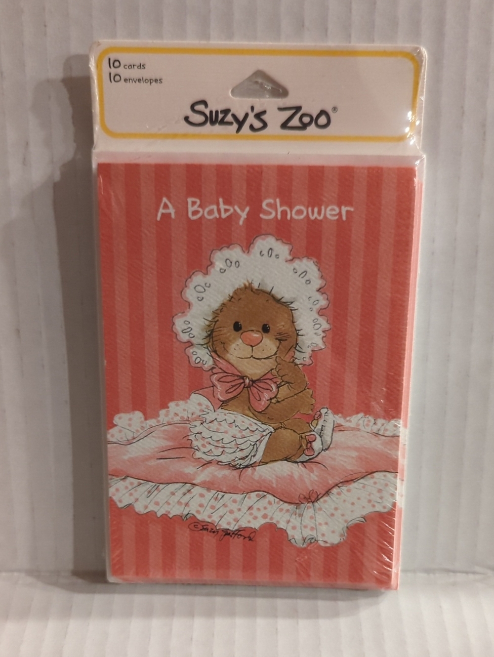 Vintage Suzy's Zoo Baby Shower Invitations 10-Pack Sealed